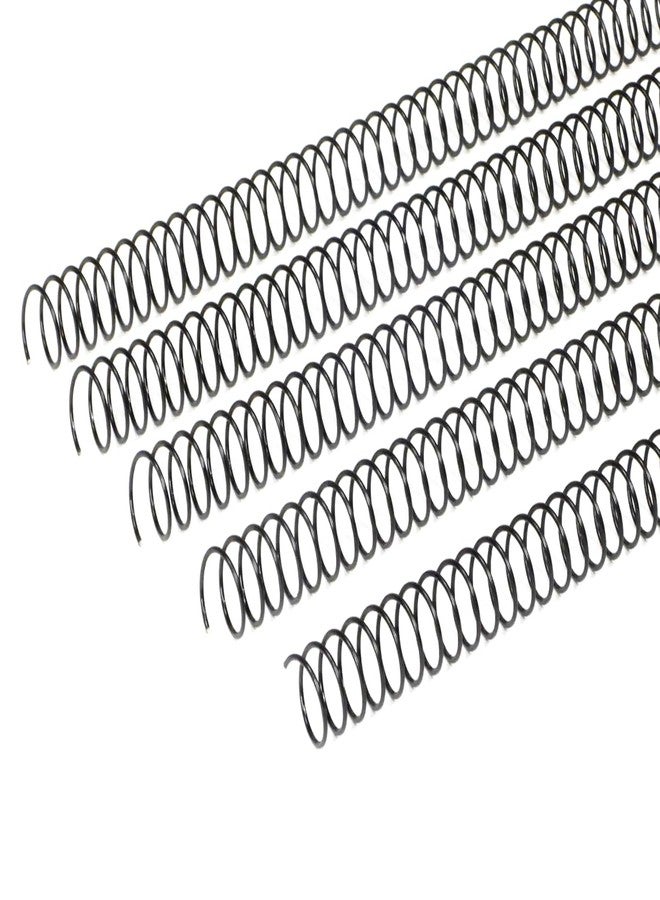 Rayson 14.3mm Spiral Wire Coil for Binding, 4:1 Pitch, 48-Loops, 9/16" Metal Coil Comb Binding 115 Sheets Capacity, Black Color & Pack of 100 - Image 1