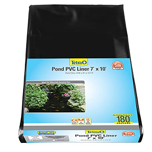 TetraPond Pond PVC Liner, For Ponds Up to 250 Gallons, 7' x 10' - Image 1