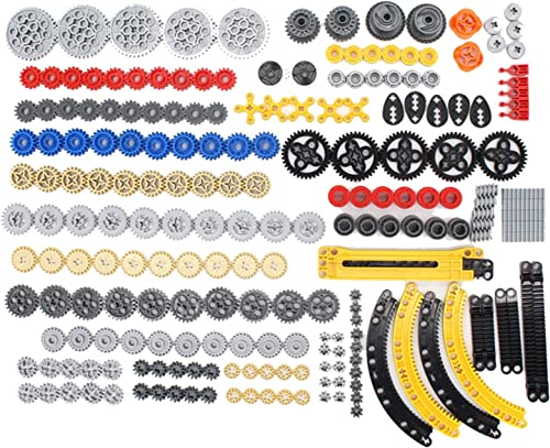 SEEMEY SEEMY 233PCS Gear Set for TechnicalSeries Parts Compatible with Lego Technic Parts Liftarm Pins Axles Connectors for Technic Building Blocks Set Gear Set - Image 1