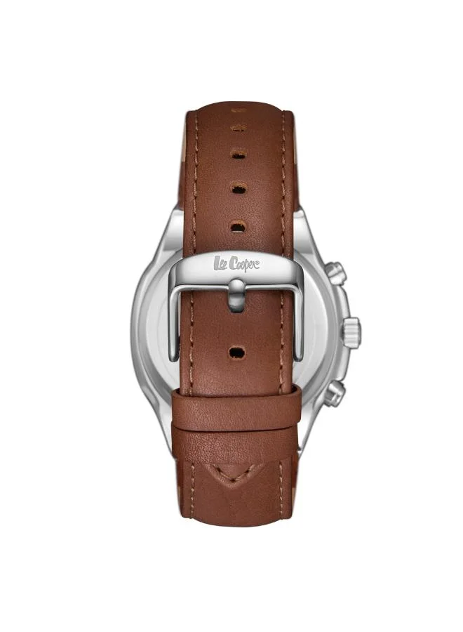 Lee Cooper Men's Leather Multi Function Watch LC07992.594 - 43 mm