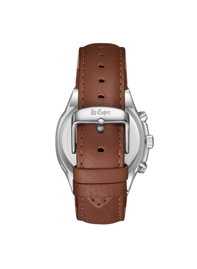 Lee Cooper Men's Leather Multi Function Watch LC07992.594 - 43 mm - Image 3