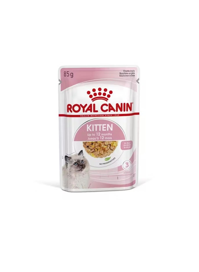 ROYAL CANIN - Royal Canin Feline Health Nutrition Kitten Gravy 12x 85gm Cat Wet Food Pouches - Image 1