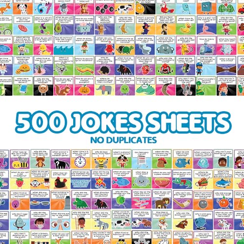 Savoychef 500 Joke Notes for Kids - Lunch Box Notes for Kids - Inspirational Motivational Notes for Children - Jokes and Puns for Boys and Girls - Great for Parties, Schools, Bake Sales, Picnics - Image 2