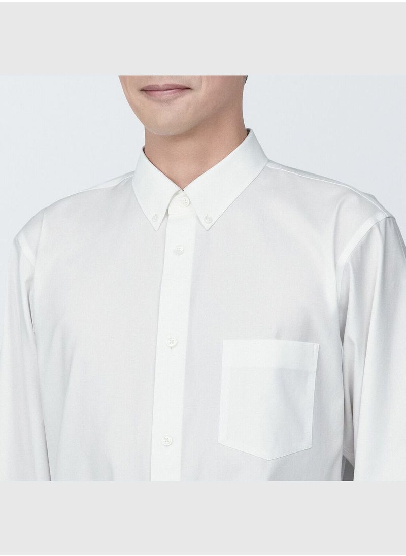 MUJI Non-Iron Button Down Collar Long Sleeve Shirt  - Image 5
