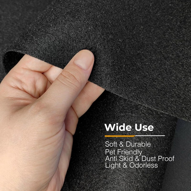 Siless 59"x122" Black Underfelt Carpet for Speaker and Sub Box - Image 3