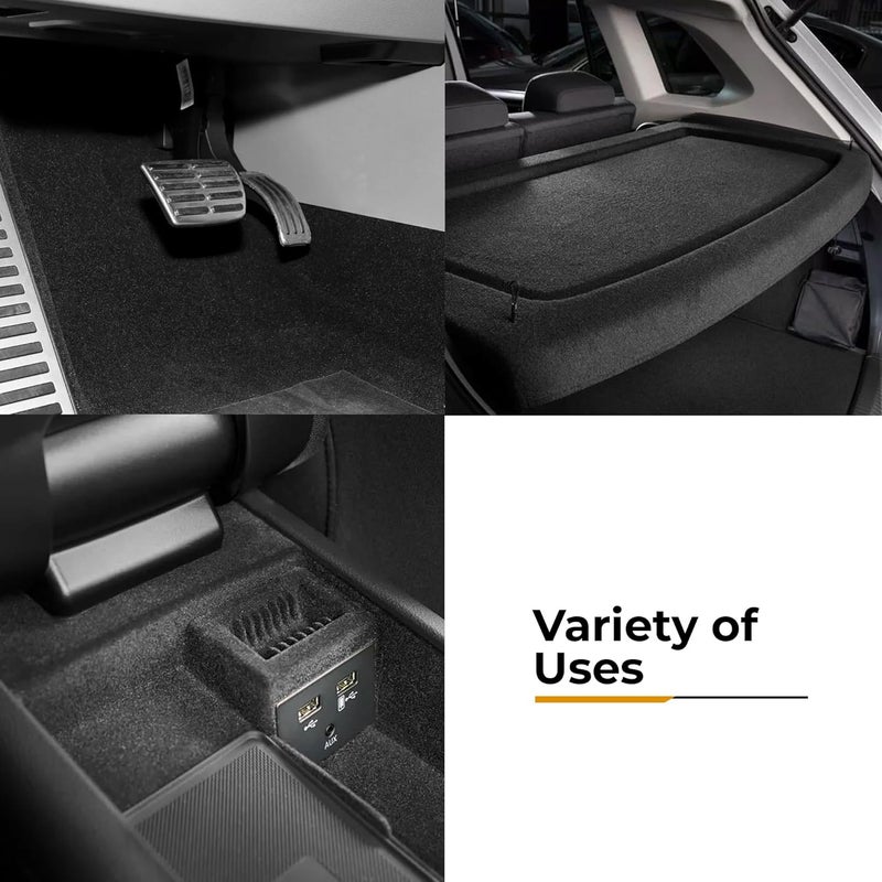 Siless 59"x122" Black Underfelt Carpet for Speaker and Sub Box - Image 5