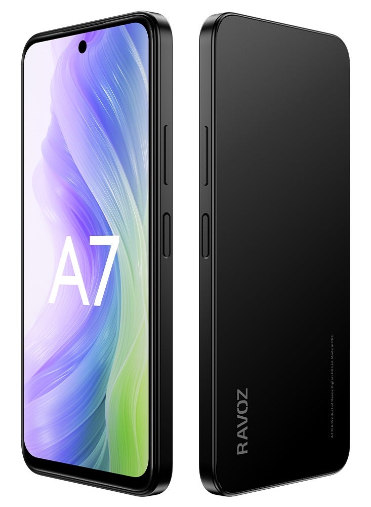 Ravoz A7 No Camera No GPS, 12GB RAM (4GB + 8GB Expandable), 128GB ROM | NFC | Black (UAE Version) - Image 2