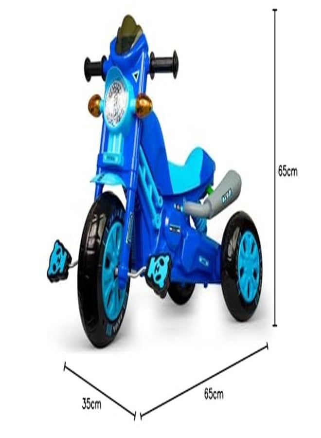 JoyRide Mini Bullet Scooter for Kids Plug & Play with Head Light Cushion Seat High Java Tricycle Smart Design Ride On Tricycle (Blue) - Image 5
