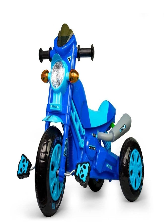 JoyRide Mini Bullet Scooter for Kids Plug & Play with Head Light Cushion Seat High Java Tricycle Smart Design Ride On Tricycle (Blue) - Image 4