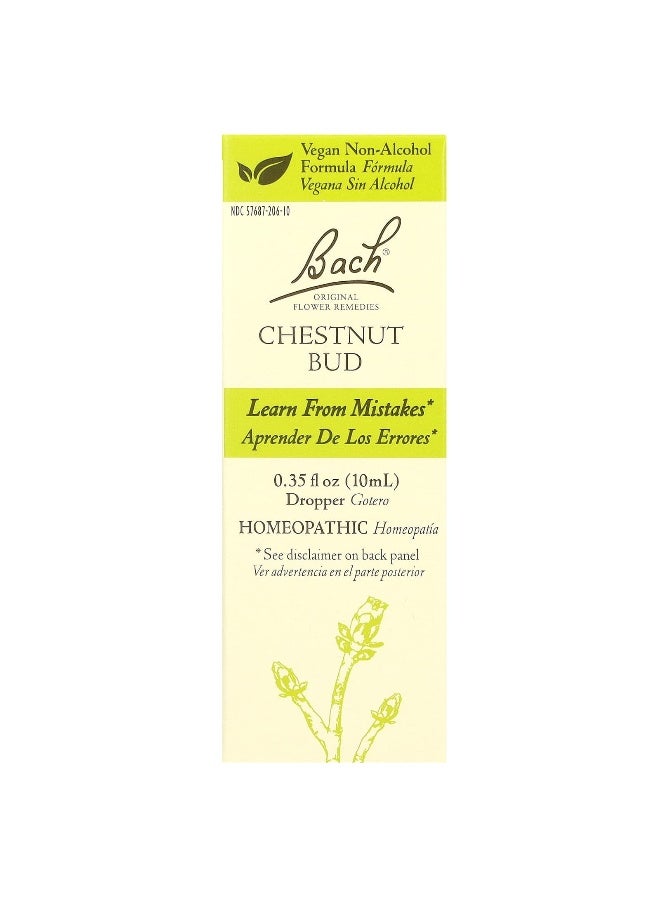 Bach Bach, Original Flower Remedies, Chestnut Bud, 0.35 fl oz (10 ml)  - Image 1