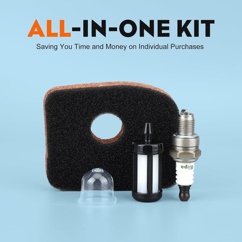 Hipa BG56C Air Filter Tune Up Kit for STHIL BG56 BG66 BG86 BG86CE BG86Z BG86CEZ SH56 SH56C SH86 SH86C BR200 Leaf Blower Parts with Fuel Filter Spark Plug Prime Bulb - Image 3