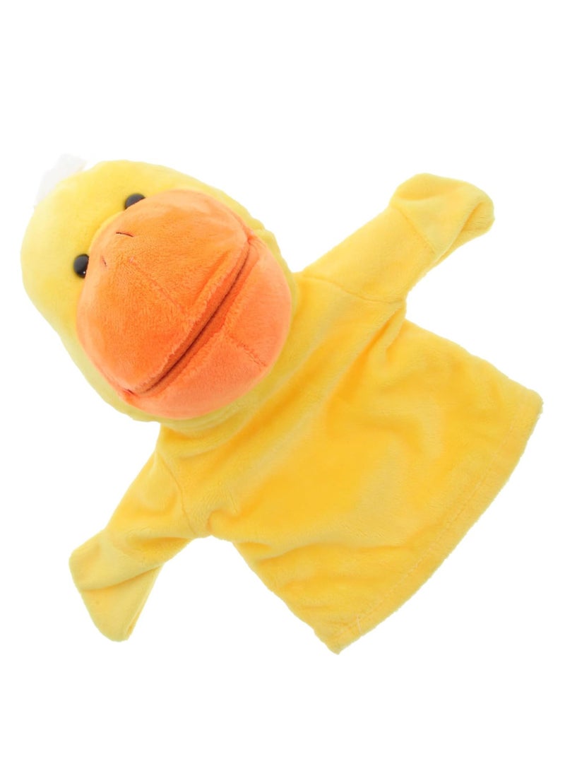Vitacelli Animals Hand Puppets for Kids – Plush Hand Puppet with Movable Open Mouth, Soft Hand Puppets for Kids, Story Telling Puppet for Kids, Hand Puppet Toy, Fun Play Learning Toys (Duck) - Image 1