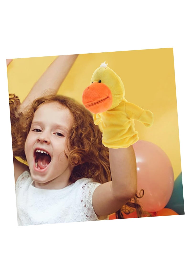 Vitacelli Animals Hand Puppets for Kids – Plush Hand Puppet with Movable Open Mouth, Soft Hand Puppets for Kids, Story Telling Puppet for Kids, Hand Puppet Toy, Fun Play Learning Toys (Duck) - Image 2