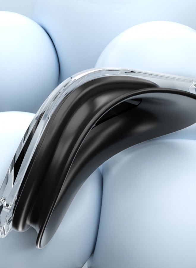 نظارات سباحة شفافة عالية الدقة مطلية بالذهب الأسود مكونة من قطعتين للبالغين، نظارات فعالة مضادة للضباب ومقاومة للتآكل وقابلة للتعديل، نظارات عالية الجودة محكمة الغلق ومقاومة للماء، جسر أنف من السيليكون (نظارات سباحة + قبعة سباحة) - Image 5