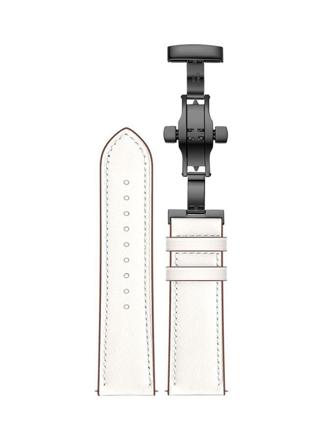 NIBEMINENT Replacement Band For Samsung Galaxy Watch 3 45mm White - Image 1