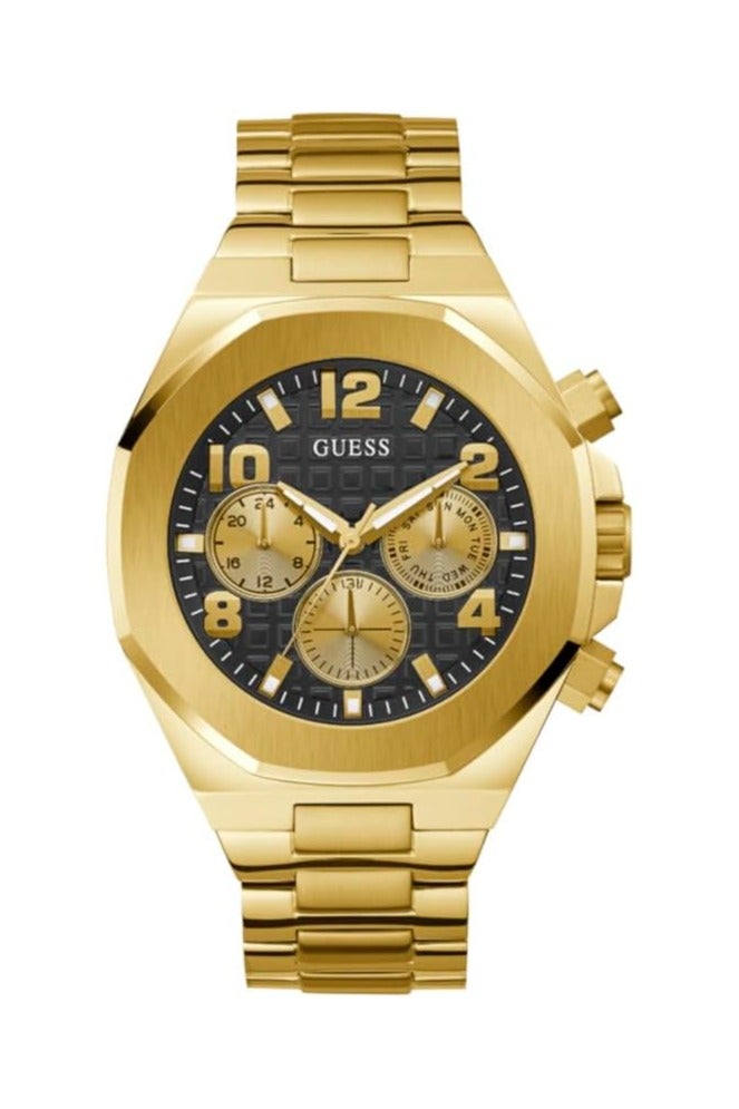 Guess Empire Mens Gold Tone Multi-Function Watch - Image 1