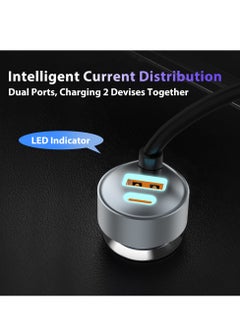 ProOne ProOne 65W Fast Car Charger Fast Charging 3-Port USB Car Power Adapter With 30+35W USB C Cable Car Fast Charger Plug for Samsung S24 Series, Steam Deck, Macbook, Laptops, Tablets, iP, Huawei  - Image 4