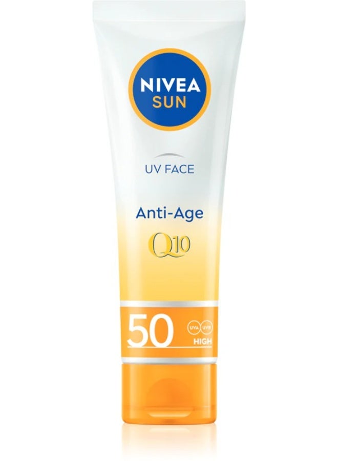 Nivea Sun UV Face Anti-Aging Q10 SPF50 50 ml - Image 1