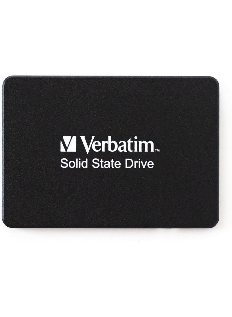 VERBATIM قرص صلب داخلي Verbatim Vi550 S3 SSD بسعة تخزين 1 تيرابايت، قرص صلب بحجم 2.5 بوصة بواجهة SATA III وتقنية NAND ثلاثية الأبعاد، أسود - Image 3