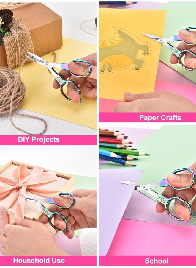 Zicolu Folding Travel Scissors, Safety Small Scissors TSA-Compliant and Portable with Case, Pocket Foldable Stainless Steel Retractable Cutters, Mini Craft Scissors for Home, Outdoor and Office Use - Image 5