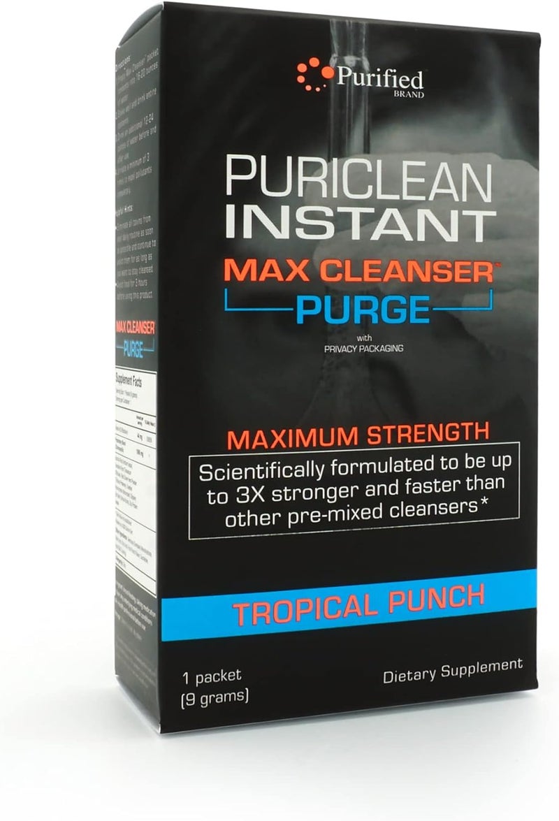 Wellgenix Puriclean Instant Max Cleanser Purge  Detox Cleansing Powder  Fruit Punch  9 Grams of Herbal Cleansing Detox Powder - Image 2