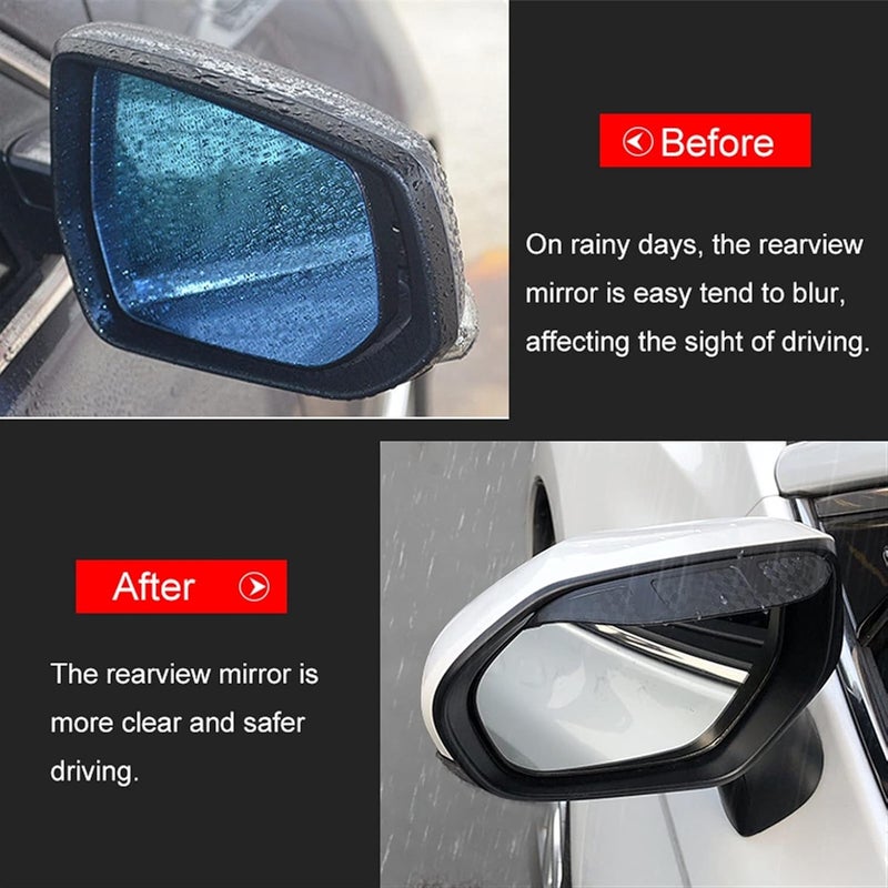 Wivplex Rainproof Side Mirror Eyebrow Shield for Camry 2018 - Image 3