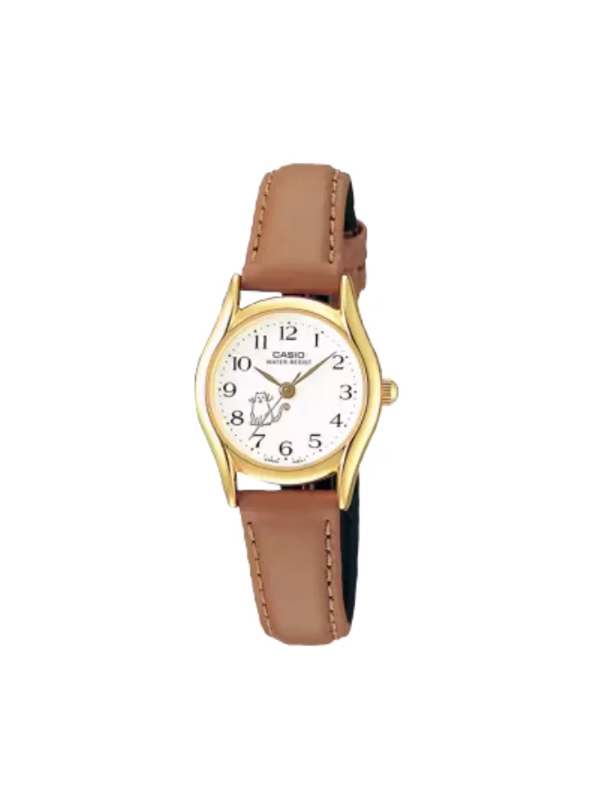 CASIO Women's Leather Analog Watch LTP-1094Q-7B8RDF - 23 mm