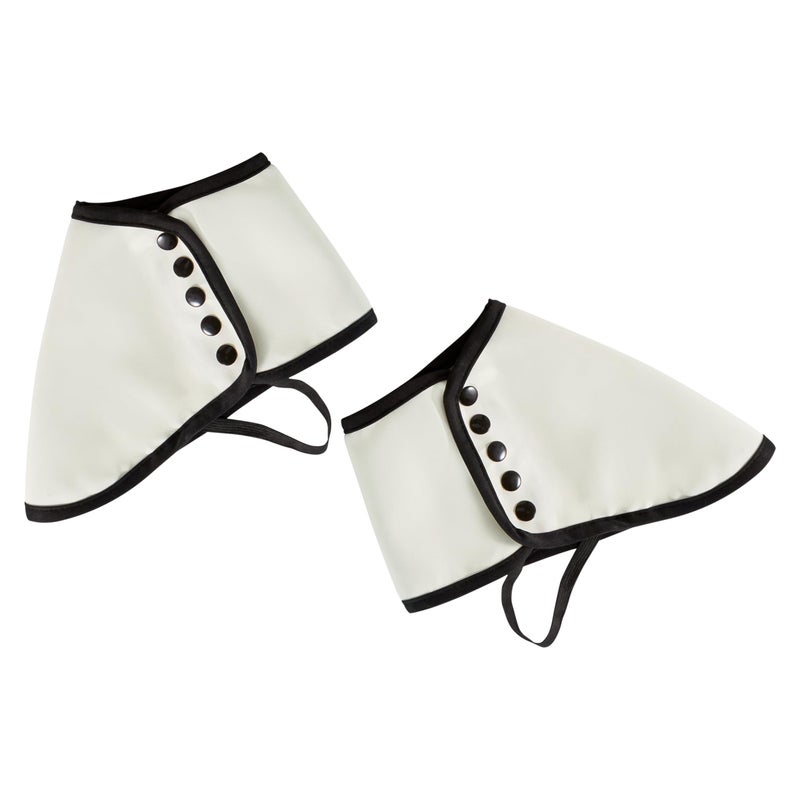 Rubies Men's Roaring 20's Gangster Spats Costume Accessory, White, One Size US for Themed Parties and Halloween