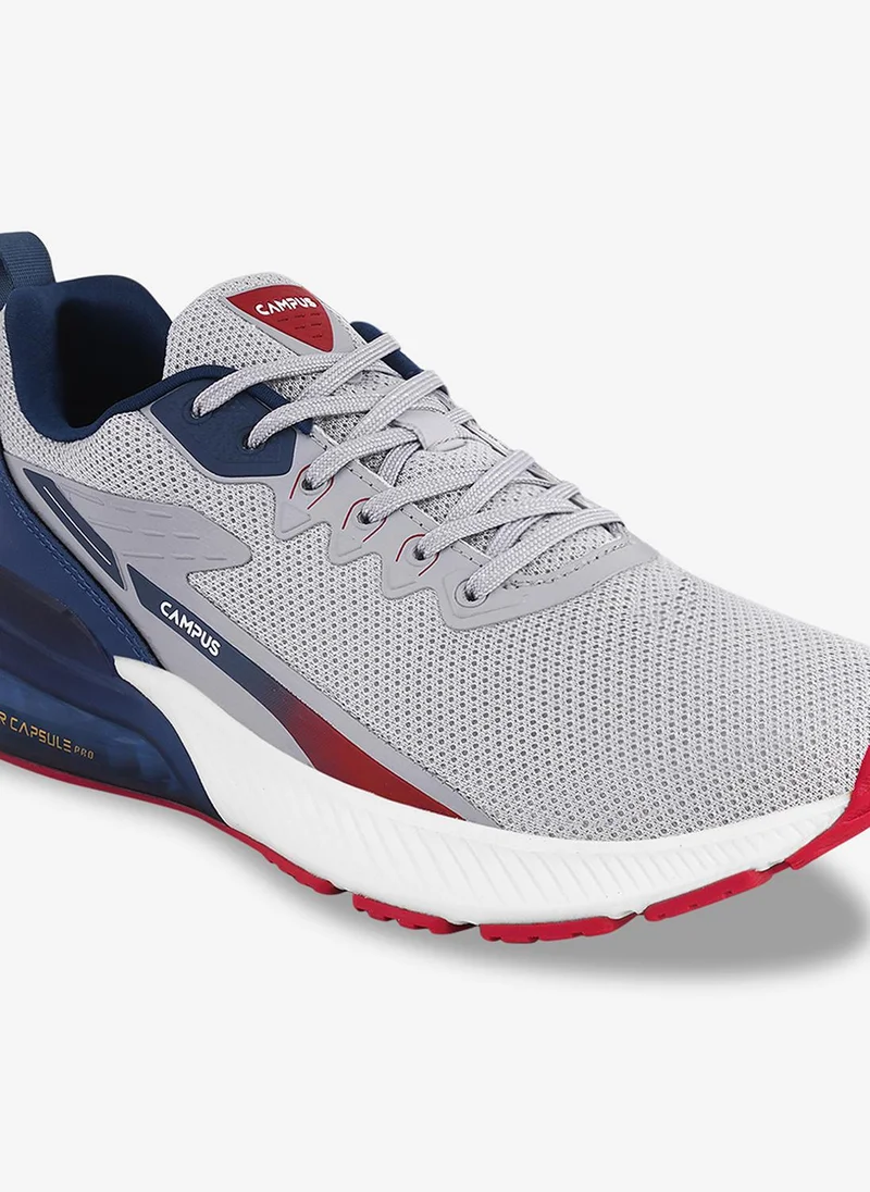 Campus Grey Men Promote Memory Foam Lace-Up Running Shoes-Grey for Men | Best Price UAE
