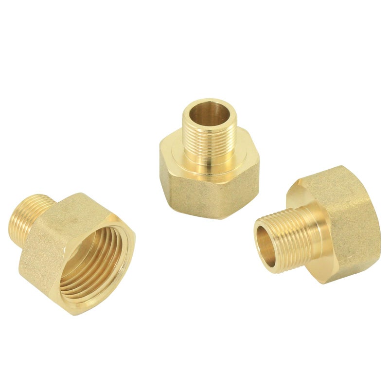 AimatRun Brass 38M to 12F Reducer for RV Kitchen Supply 3 Pcs - Image 2