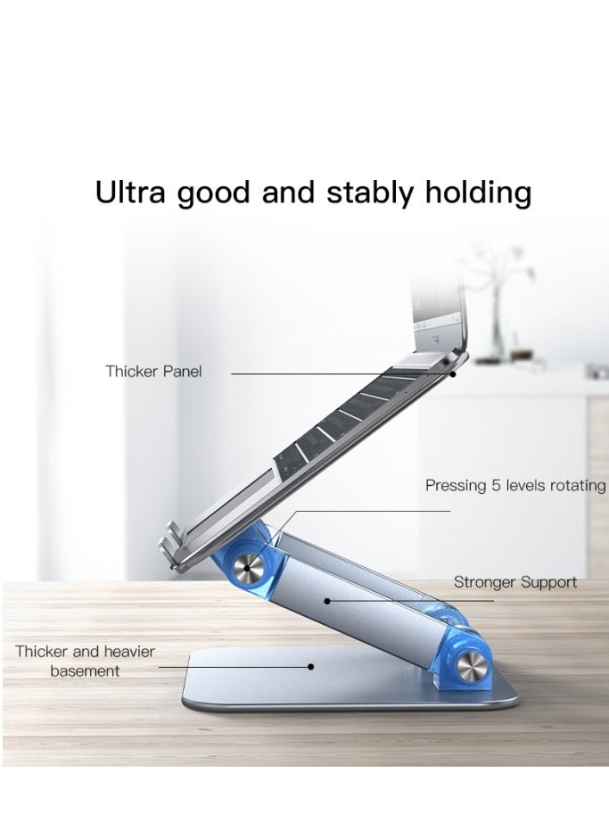 Terabyte Aluminum Alloy Laptop Holder New Technique Compound Aluminum Alloy Folding Design Multi Angle Laptop Stand - Image 2