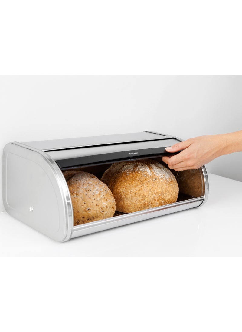 brabantia - Roll Top Bread Bin - Matt Steel - Image 1