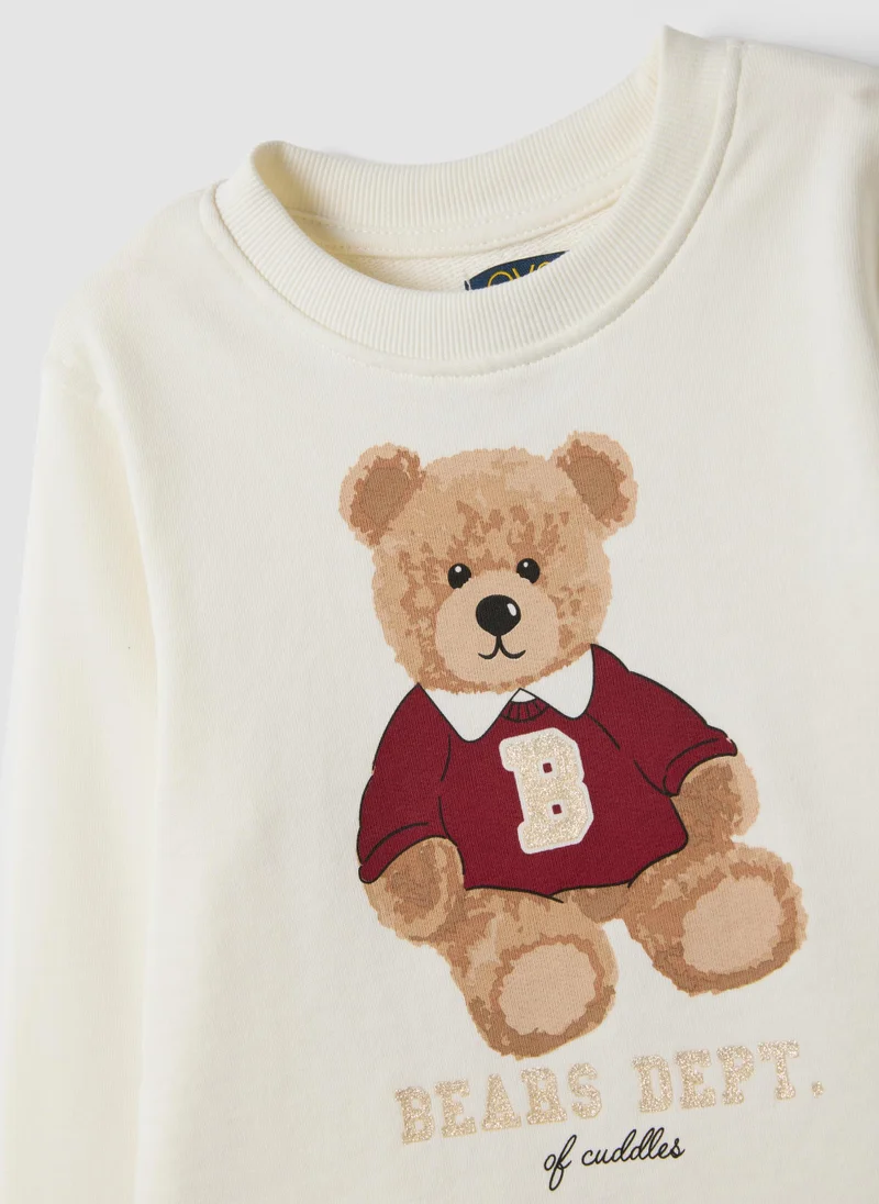 Ovs  OVS Multicoloured Pure Cotton Set With Teddy Bear Print For Girls for Women | Best Price UAE