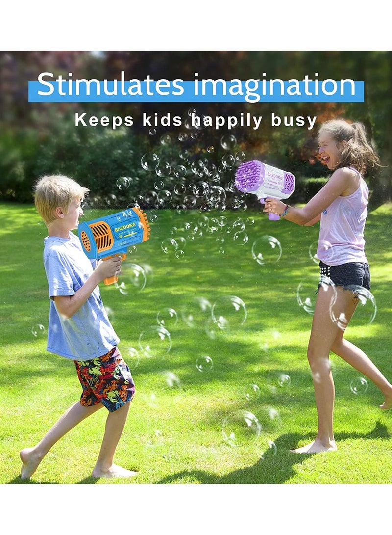 Bazooka 2022 New 69 Holes Electric Bubble Gun Gatlin Bubble Gun Machine Soap Bubbles Magic Bubble for Bathroom Outdoor Toys For Children - Image 4