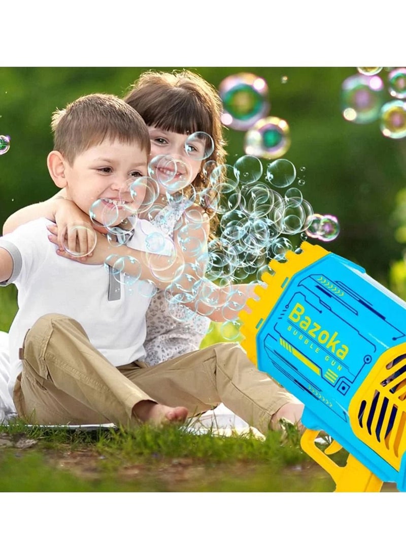 Bazooka 2022 New 69 Holes Electric Bubble Gun Gatlin Bubble Gun Machine Soap Bubbles Magic Bubble for Bathroom Outdoor Toys For Children - Image 3