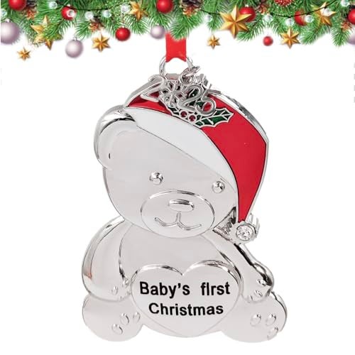 FYBW Baby's First Christmas Ornaments 2025, My First Christmas Ornament 2025 Girl Boy Baby 1st Christmas Ornament for Newborn Christmas Keepsake Gifts Decorations - Image 1