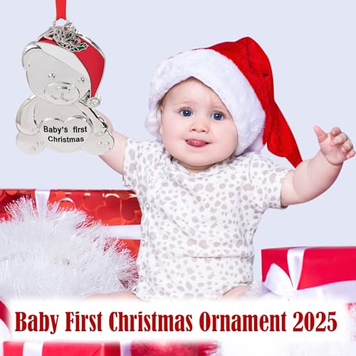FYBW Baby's First Christmas Ornaments 2025, My First Christmas Ornament 2025 Girl Boy Baby 1st Christmas Ornament for Newborn Christmas Keepsake Gifts Decorations - Image 2