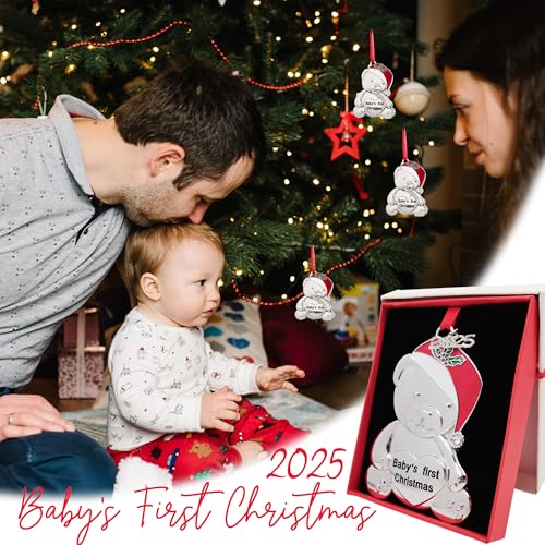 FYBW Baby's First Christmas Ornaments 2025, My First Christmas Ornament 2025 Girl Boy Baby 1st Christmas Ornament for Newborn Christmas Keepsake Gifts Decorations - Image 4
