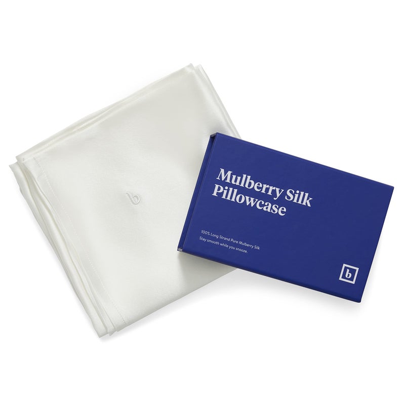 Brooklinen Mulberry Silk Pillowcase - 100% Mulberry Silk - Standard Size  Ivory | Skin  Hair and Sleep Benefits - Image 4
