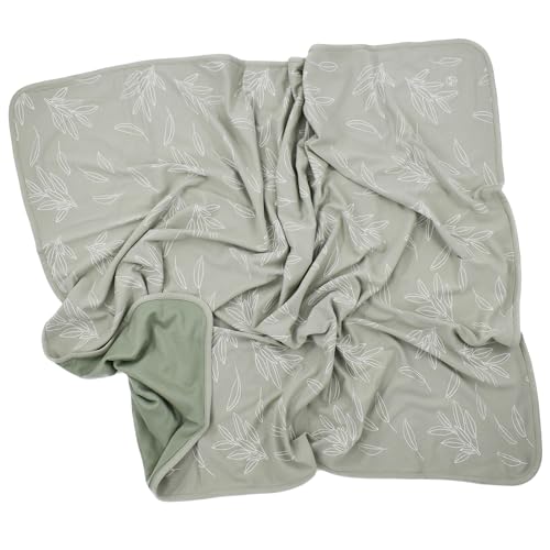 Woolino Woolino Toddler Blanket  Merino Wool and Organic Cotton Baby Blanket for Girls and Boys  4 Season  525 x 40  Sage 