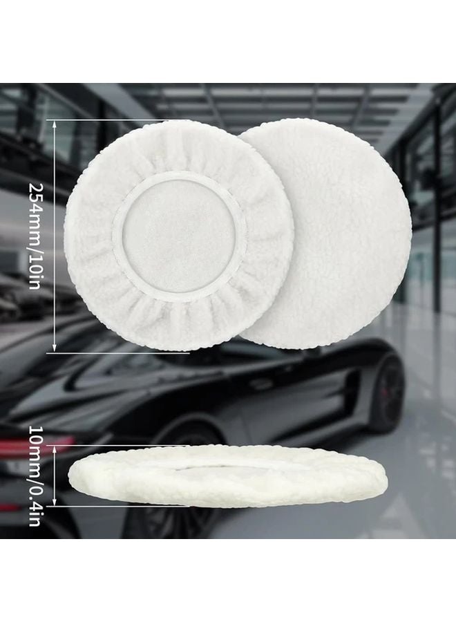 3pcs Lambswool Polishing Covers For Cordless Car Polisher 220mm 250mm Machines - Image 4