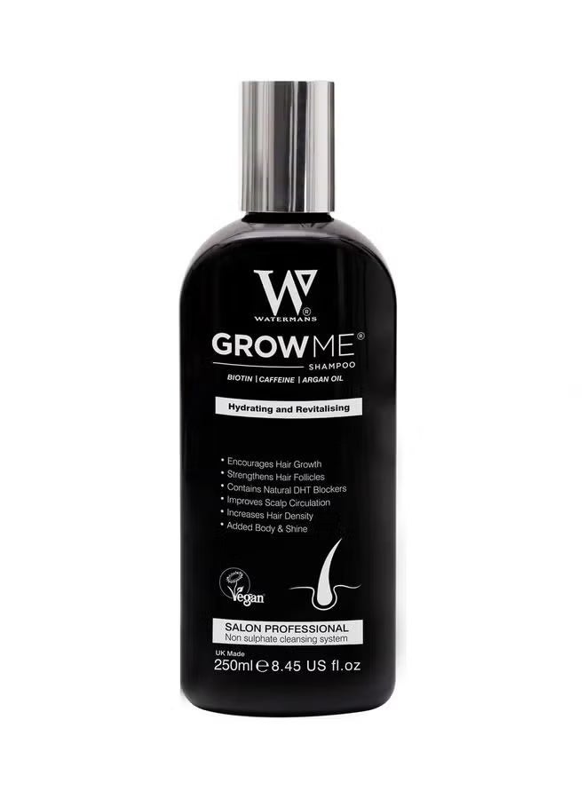 Watermans Shampoo - Biotin, Caffeine, Argan Oil For Hydrating And Revitalising 250Ml - Image 1