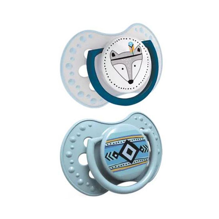 لوي دينا مصاصة سيليكون 0-3 أشهر 2 قطع صيف هندي ولد