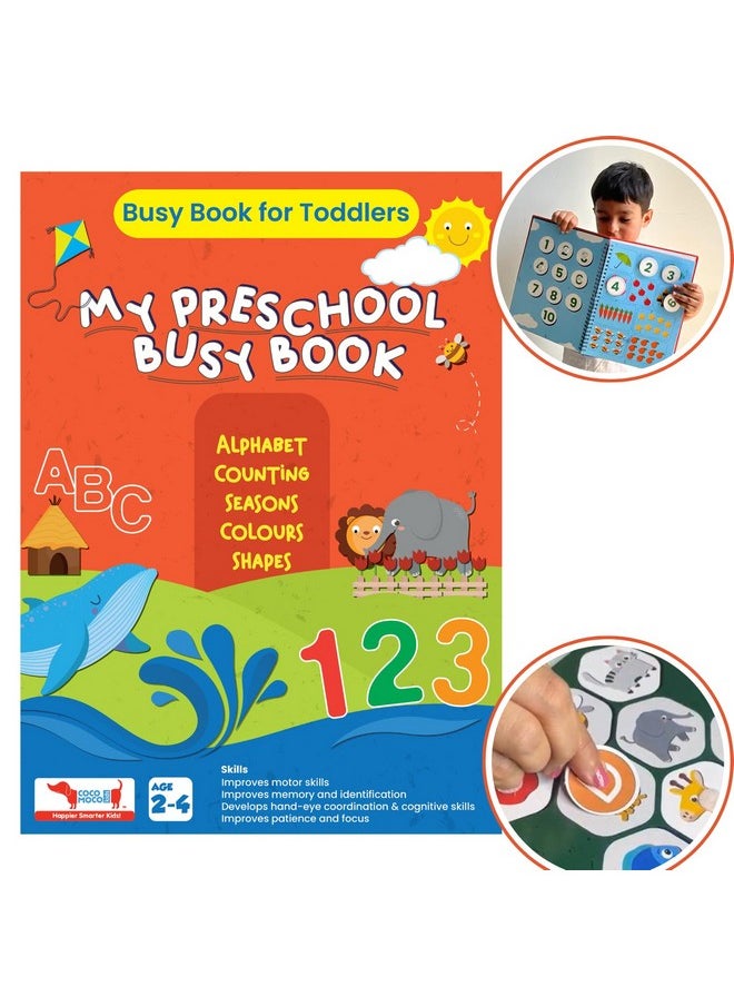 COCOMOCO KIDS CocoMoco Kids Montessori Busy Book for Toddlers - Quiet Book for Kids, Learning Toys for 2-5 Year olds, Preschool Birthday Return Gift for Kids (Pack of 10)  - Image 2