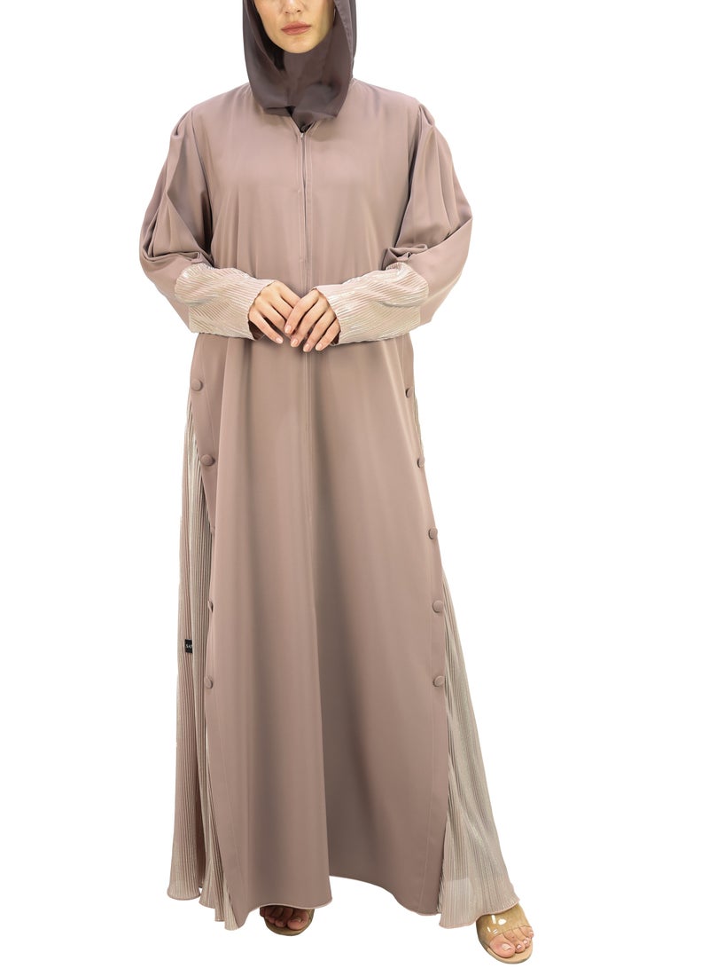 THE MODEST FACTORY Elegant Patterned Abaya - Image 2
