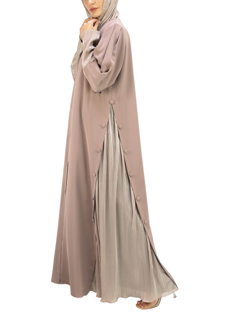 THE MODEST FACTORY Elegant Patterned Abaya - Image 4