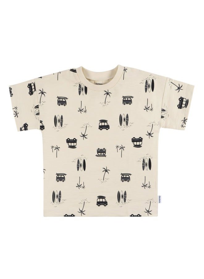 Gerber Baby Boy's Toddler 3-Pack Short Sleeve Pocket Tees, Stay Cool - Image 5