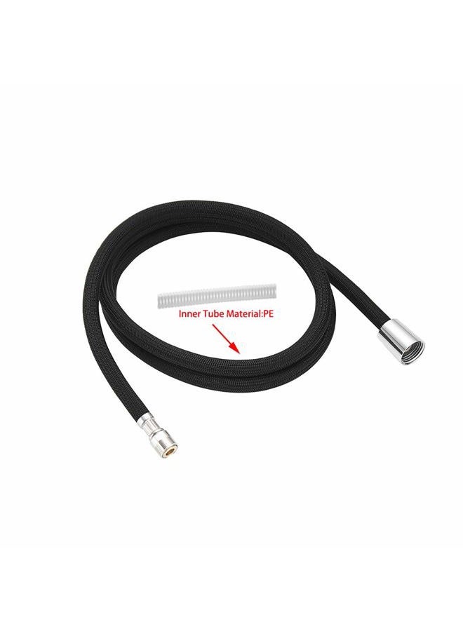 Weirun Kitchen Bathroom Sink Pull-down Faucet 1/2" IPS Black Braided Replacement Pull-Out Head Hose 59-inch or 150cm for Oil Rubbed Bronze Taps - Image 5
