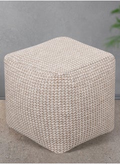 لوفت الكادر، بوفمربع، 40 × 40 × 40 سم، قماش، طبيعي/عاجي  - Image 2