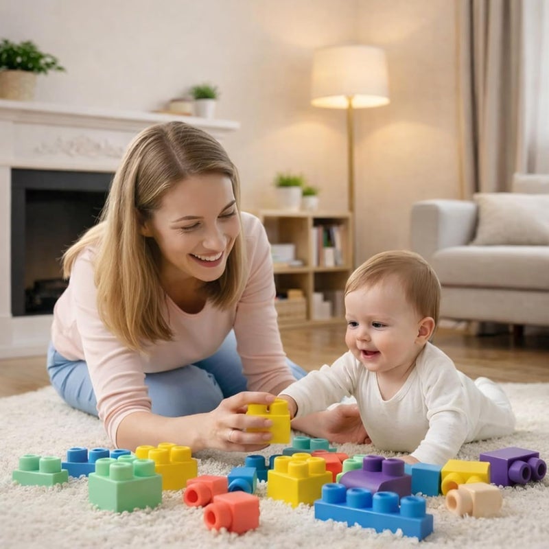 ROHSCE Gulf market trial optimized design Soft Building Blocks for Kids,Puzzle Blocks,Stem Preschool Learning Sensory Toys and Gifts for Kids,Multifunctional Baby Toy Market demand focused build - Image 2